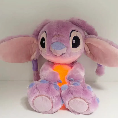 Hot Comfortable Stitch Breathing Companions Soothing Sleeping Plush Doll Girl Soothing Music Luminous sleeping Toy Room Ornament