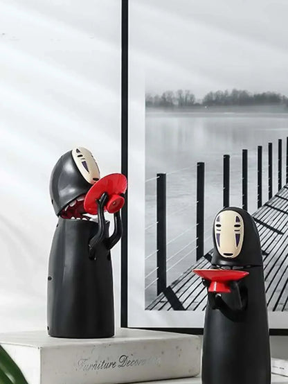 No Face Man Electric Piggy Bank - Automatic Coin Consumption Battery Charging Storage Jar for Birthday Gifts