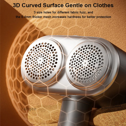 Electric Clothes Lint Remover Hair Ball Trimmer USB Lint Shaver With Double Motor High-Speed Clothes Pellet Fluff Remover