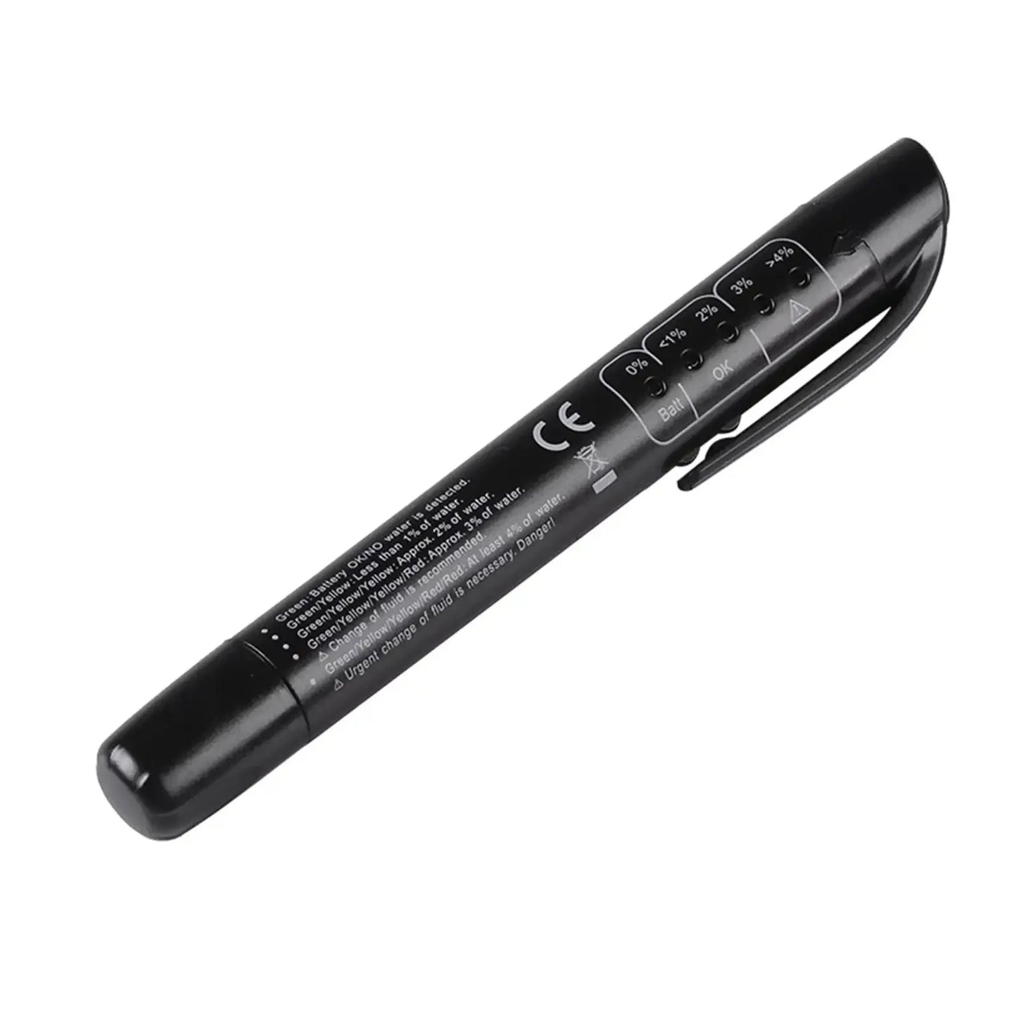 Car Brake Diagnostic Testing Tool Brake Fluid Tester Pen with 5 LED Indicators Hydraulic Fluid Liquid Oil Moisture Analyzer