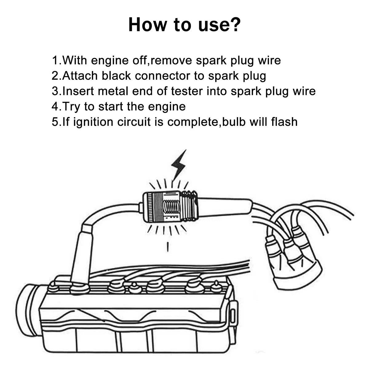 Car Spark Plug Tester Diagnostic Tools Accessories Verification Tool Automotive Diagnostics Repair Disassembly Scanner Diagnosis