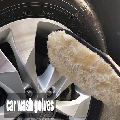 1/10Pcs Car Cleaning Sponge Glove Car Polishing Washing Mitt Gloves Microfibre Wash For Automotive Kitchen Homes Cleaner Wool