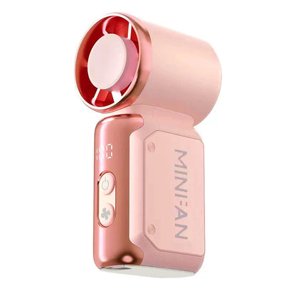 Portable handheld small fan, pocket portable fan, USB charging mini bladeless electric fan, suitable for outdoor and travel use