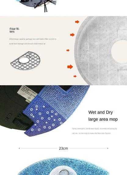 2023PapaGo Sweeping robot Household Ultra-thin Fully automatic intelligent vacuum cleaner Wipe the mopping machine