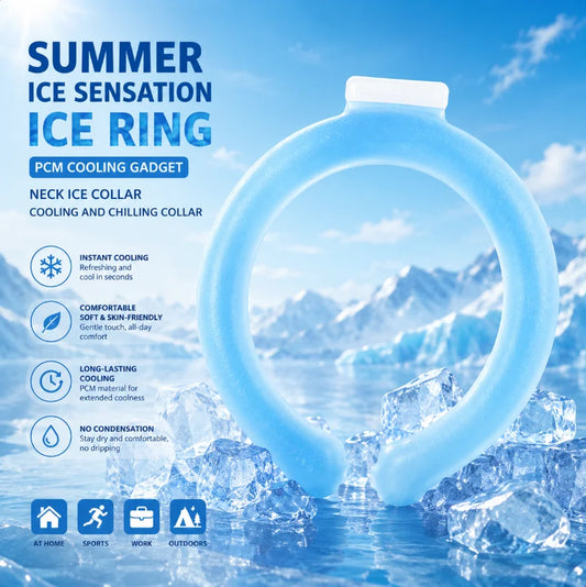 Neck cooling tube worn hands free