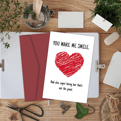 1PC Naughty Anniversary Card with Envelope,Love Gift Cards,Sexy Card for Boyfriend Husband Girlfriend,Funny Valentine's Day Card