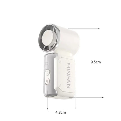 Portable handheld small fan, pocket portable fan, USB charging mini bladeless electric fan, suitable for outdoor and travel use