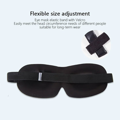 3D Contoured Sleep Mask 100% Light Blocking Eye Mask Ultra-Soft Skin-Friendly Material Breathable Eye Cover For Rest Travel Yoga