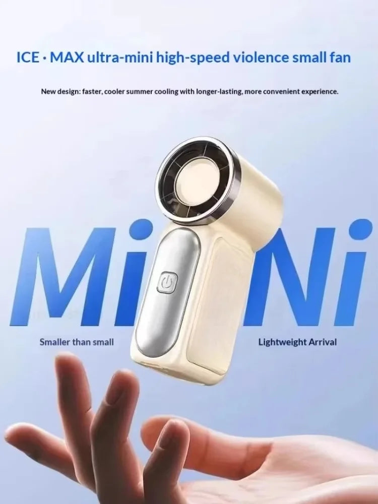 Portable Fan Convenient Creative Mini Fan Pocket Hand-held Fans Lightweight Suitable for Travel Camping Outdoors Digital Display