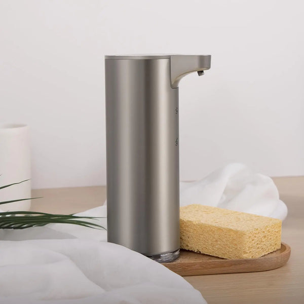 LAOPAO Stainless Steel Automatic Soap Dispenser with LED Lighting Contact Kitchen and Bathroom Hygienic Soap Dispenser