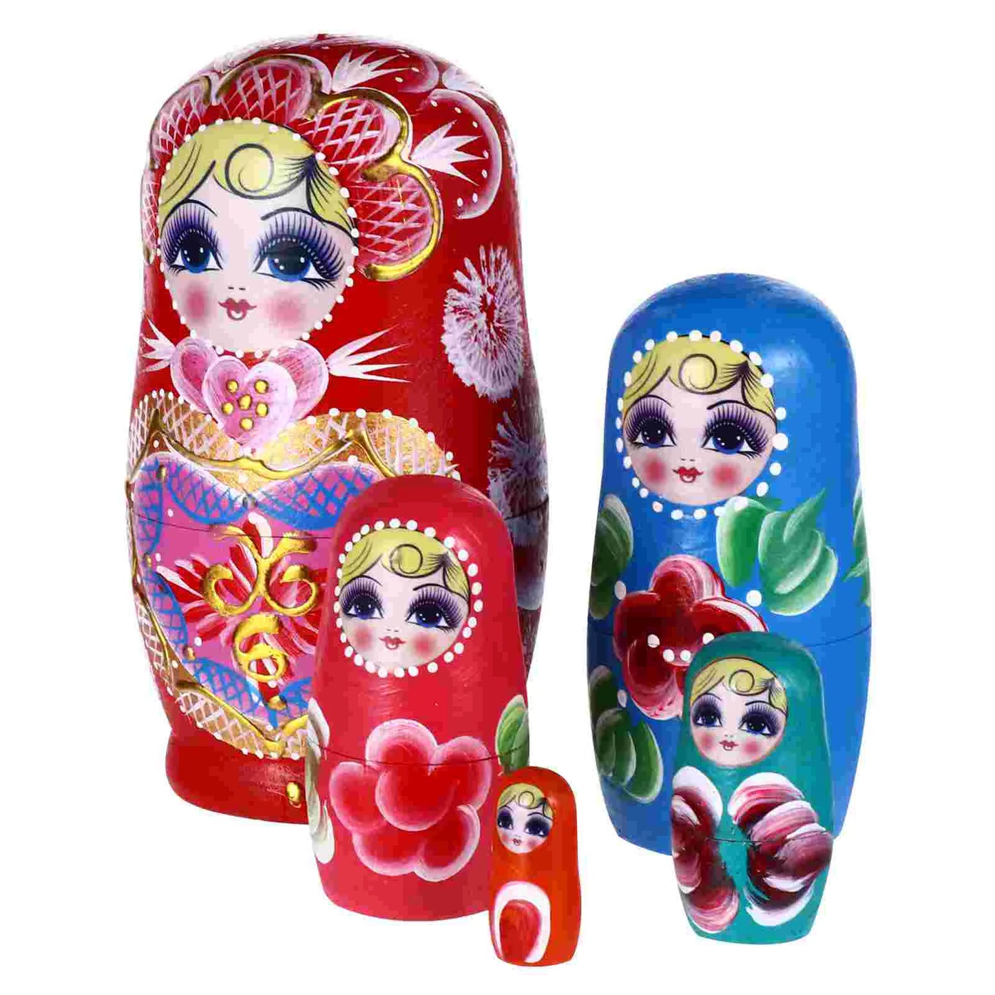 Love Flower Patty Ladies Gifts Nesting Cartoon Russian Wooden Craft Child Valentine