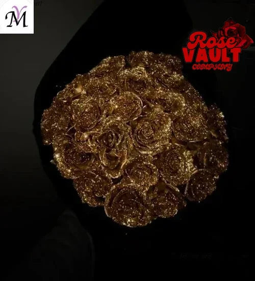 30/50 pcs 7/6 cm Glitter artificial flower rose Mother's/Valentine's Day girl friend wife DIY bouquet gifts for wedding Birthday