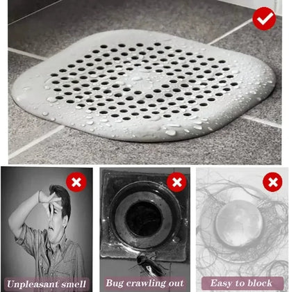 Hair Catcher Filter Sink Anti-blocking Strainer Kitchen Bathroom Bathtub Shower Sewer Filters Floor Silicone Stopper Covers