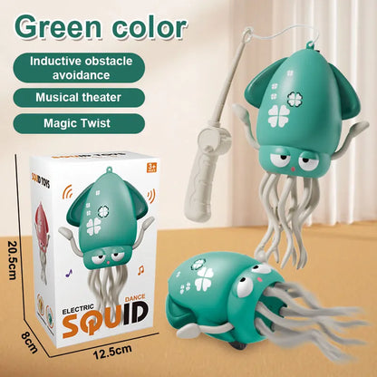 Interactive Electronic Dancing Squid Toy Lights Music Baby Toy for Toddler Early Learning Development Kids Educational Play Gift
