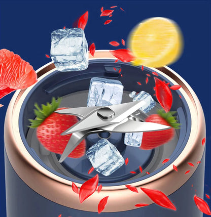 Portable Juicer Blender 400ml Electric Fruit Juicer USB Charging Lemon Orange Fruit Juicing Cup Smoothie Blender Machine 2cups
