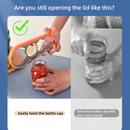 multifunctional can opener kitchen household non-slip simple bottle opener tool, lid opening labor-saving artifact
