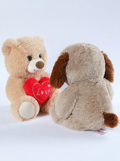 Love Bear Stuffed Animal, Holding Love Heart Plush Bears, I Love You Mom, Valentine's Day Gift, Love Gift for Mom, Girlfriends