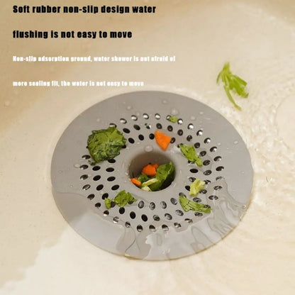 Round silicone floor drain toilet clogging sink filter kitchen sink drain opening bathroom floor drain cover