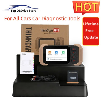 THINKCAR Thinkscan 641 CANFD Obd2 Scanner because diagnosis Tools abuse SRS Engine AT Full System diagnosis For All Cars Lifetime Free up Automotive Code leader