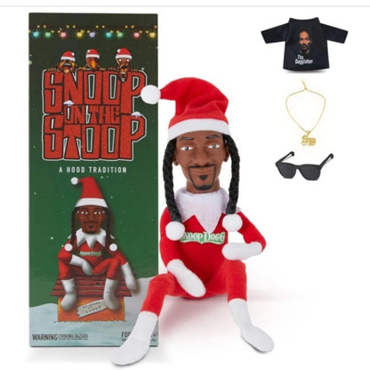 New Snoop Dogg Snoop on a Stoop Christmas Elf Doll Plush Toys Children Christmas Gift