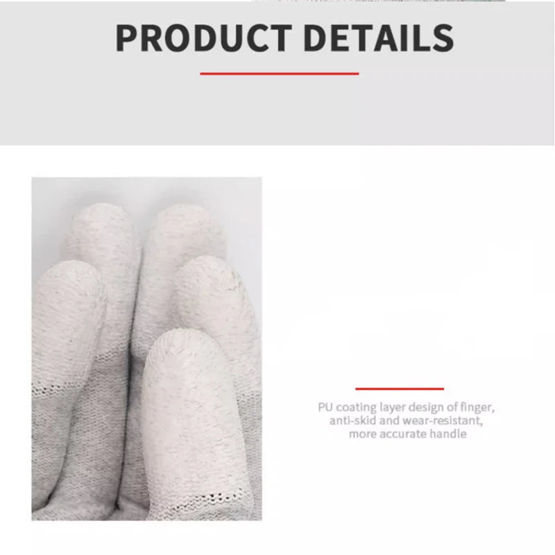 MECHANIC AS02 Carbon Fiber Anti-static Gloves Elasticity Non-Slip PU Coating Layer Protective Glove Electronic Repair Hand Tools