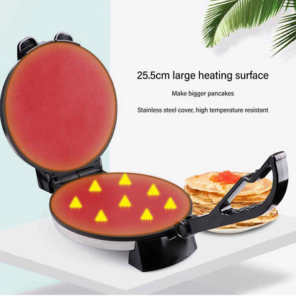 Electric Crepe Maker Roti Maker Machine Knob Temperature Control Fast Heating Simple  10in Easy Cleaning for Kitchen