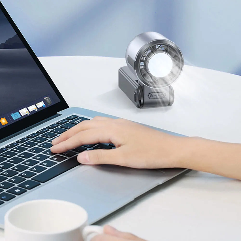 Ice Cooling Portable Mini Fan Turbos Handheld Foldable Mini Fan Speed 1-100 Turbos Chilled USB Fan For Indoor Outdoor