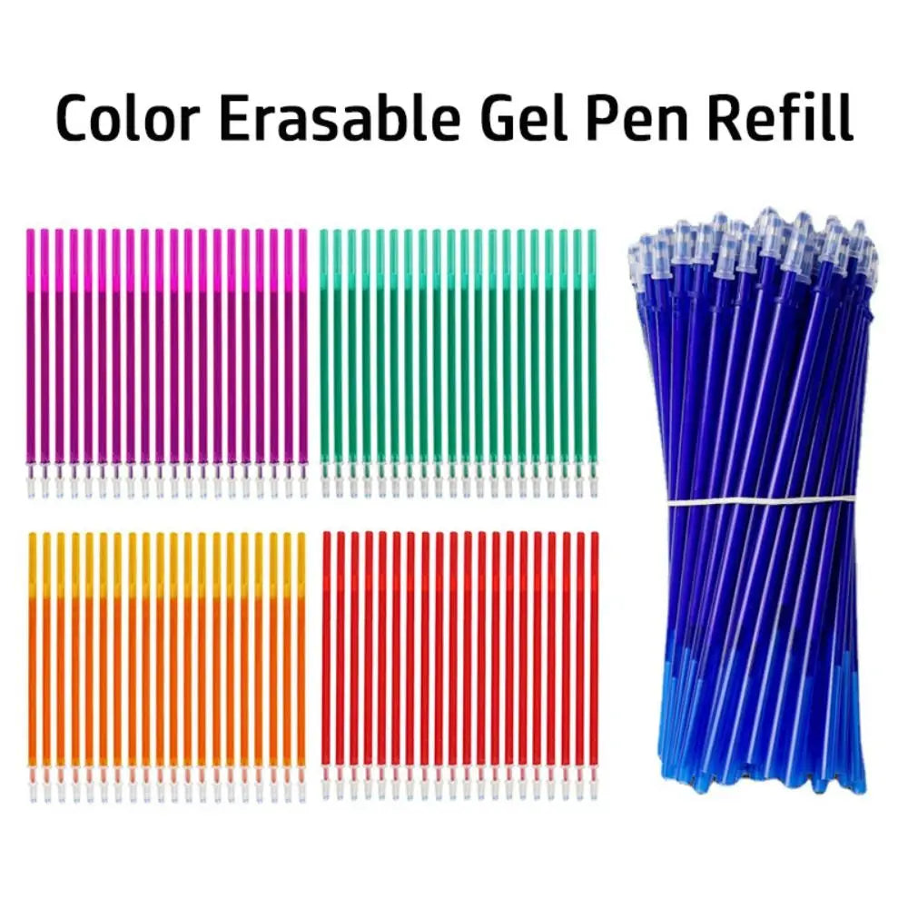 10PCS/Set 0.5mm Colorful Ink Gel Pen Refill Writing Tool Writing Stationery Neutral Pen Core Erasable Replacement Refill
