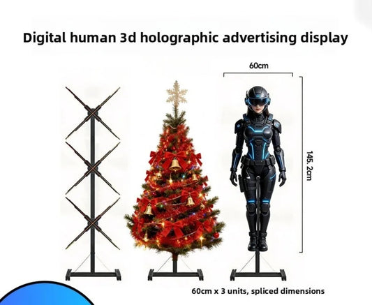 Custom Ventilador Holografico Splicing Hologram Fan Projectors Display Big Size 3D Led Fan For Advertising Business Exhibition