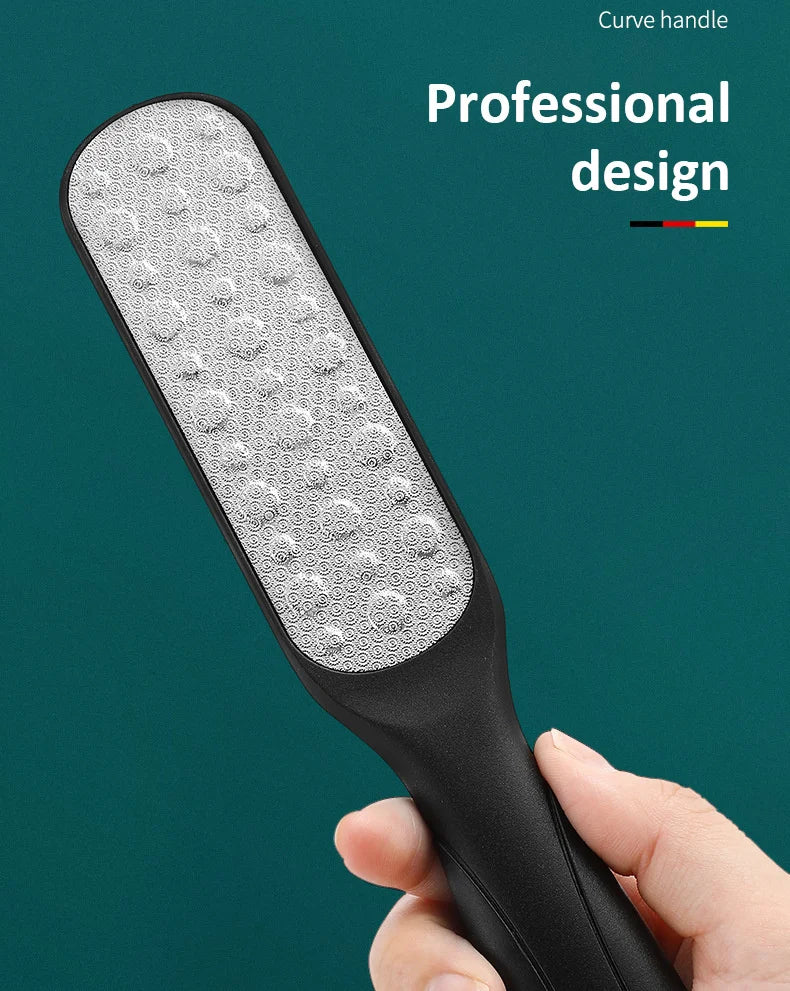 High-Quality 304 Stainless Steel Foot File Double Sided Callus Remover For Dead Skin Professional Pedicure Tools Callous Scraper