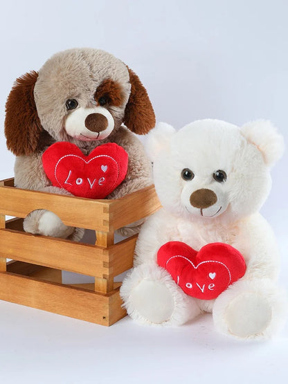 Love Bear Stuffed Animal, Holding Love Heart Plush Bears, I Love You Mom, Valentine's Day Gift, Love Gift for Mom, Girlfriends