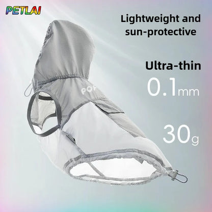 Dog Cooling Sun Protective Sunproof Clothing Pet UV Protective UPF Suit Clothing Thin Vest Summer Cool Coat Jacket Dog Cloehes