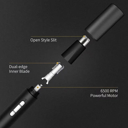 MINI Electric Nose Ear Hair Trimmer for Men Painless Rechargeable Sideburns Eyebrows Beard 3 in 1 Hair Clipper Shaver