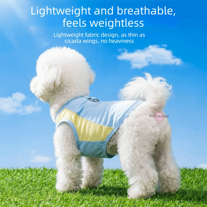 Breathable Mesh Dog Cooling Vest Comfortable Quick Drying Pet Summer Clothes Lightweight with D Ring Pet Tank Top