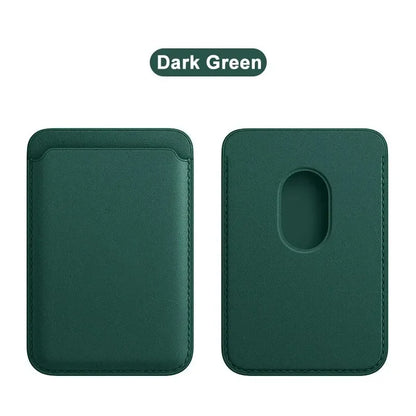 For Magsafe Magnetic Leather Wallet Case For iPhone  17 16 15 14 13 12 11 8  Samsung Huawei Card Holder with Magnet Covers