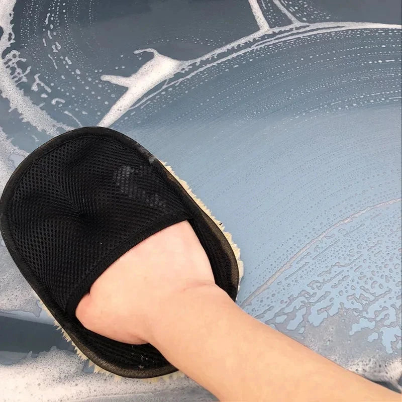 1/10Pcs Car Cleaning Sponge Glove Car Polishing Washing Mitt Gloves Microfibre Wash For Automotive Kitchen Homes Cleaner Wool
