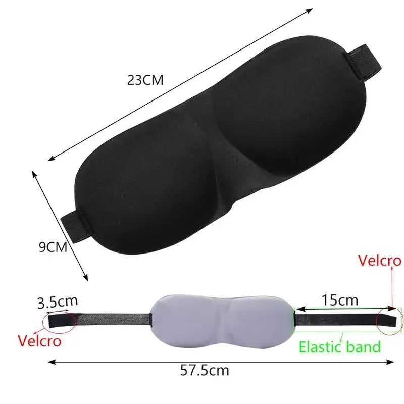 3D Contoured Sleep Mask 100% Light Blocking Eye Mask Ultra-Soft Skin-Friendly Material Breathable Eye Cover For Rest Travel Yoga