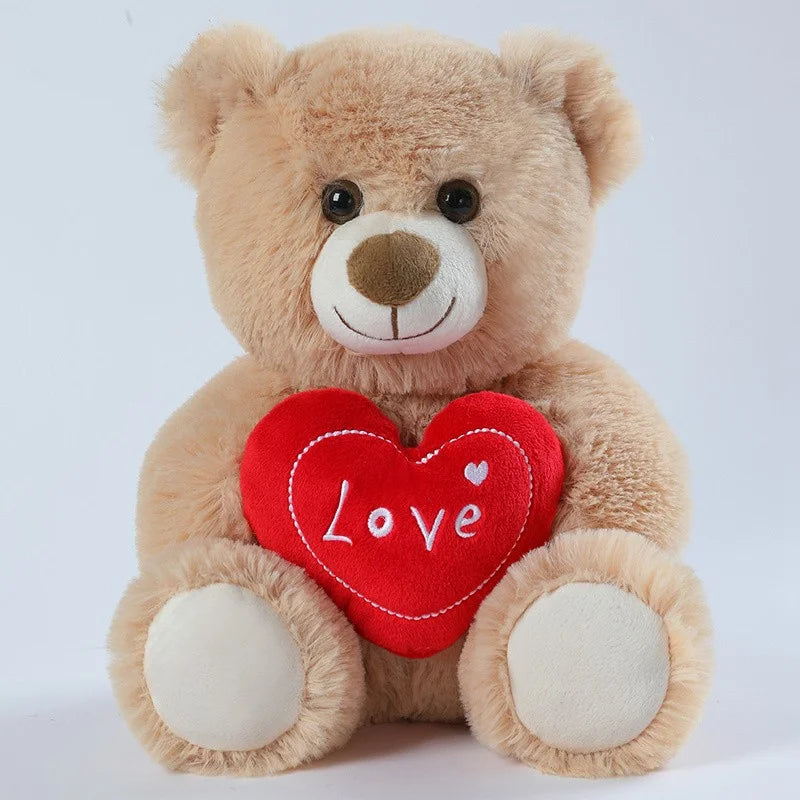 Love Bear Stuffed Animal, Holding Love Heart Plush Bears, I Love You Mom, Valentine's Day Gift, Love Gift for Mom, Girlfriends
