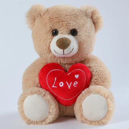 Love Bear Stuffed Animal, Holding Love Heart Plush Bears, I Love You Mom, Valentine's Day Gift, Love Gift for Mom, Girlfriends