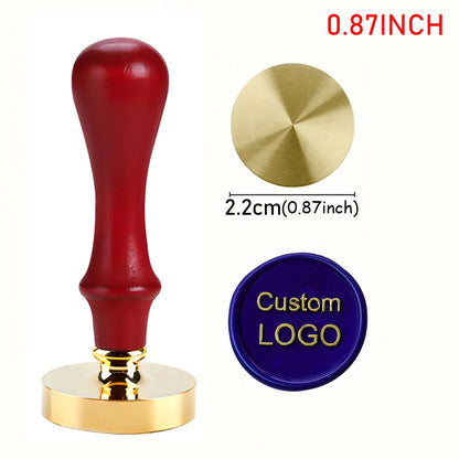 Valentine's Day Wedding Custom Clay Seal Set - 22/25/30/35/40mm Customizable Pottery Design Craft Tool with 1 Handle, Clay Craft