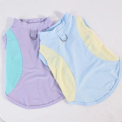 Breathable Mesh Dog Cooling Vest Comfortable Quick Drying Pet Summer Clothes Lightweight with D Ring Pet Tank Top