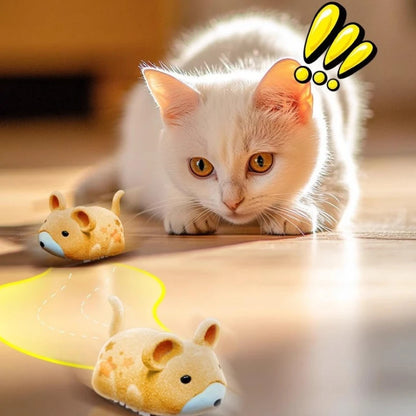 Electric Mouse Cat Toy Kitten Self-Playing Smart Movement Pet Toys Fast Moving Interactive Cat Toy Supplies