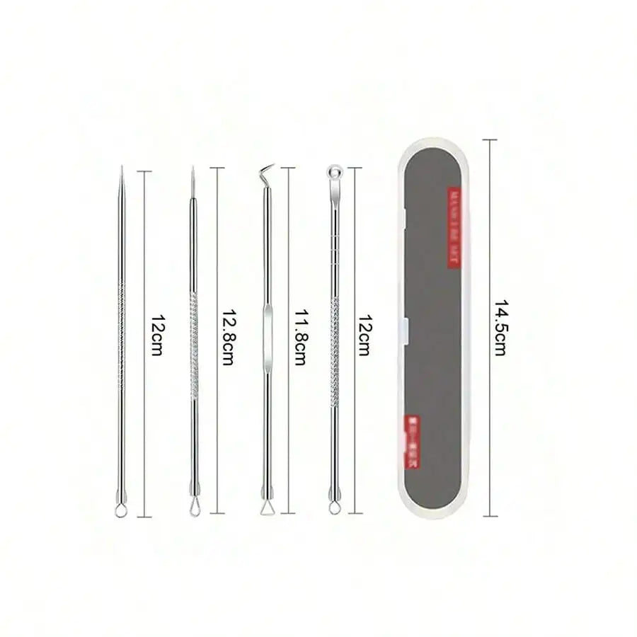 8pcs Acne, Blackhead, Dark Spot, Pimple Remover Tool Set, Skin Care Beauty, Pore Cleansing Kit