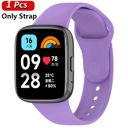 Silicone Strap+Case for Xiaomi Redmi Watch 3 Active band smartwatch Accessories Sport Bracelet For Redmi watch3 Active/Lite Case