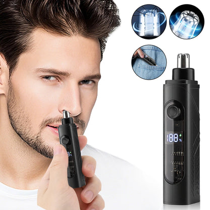 Electric Nose Hair Trimmer Implement Shaver Clipper For Men Women Neck Eyebrow Trimmer Shaver Man Clean Trimer Razor Remover Kit