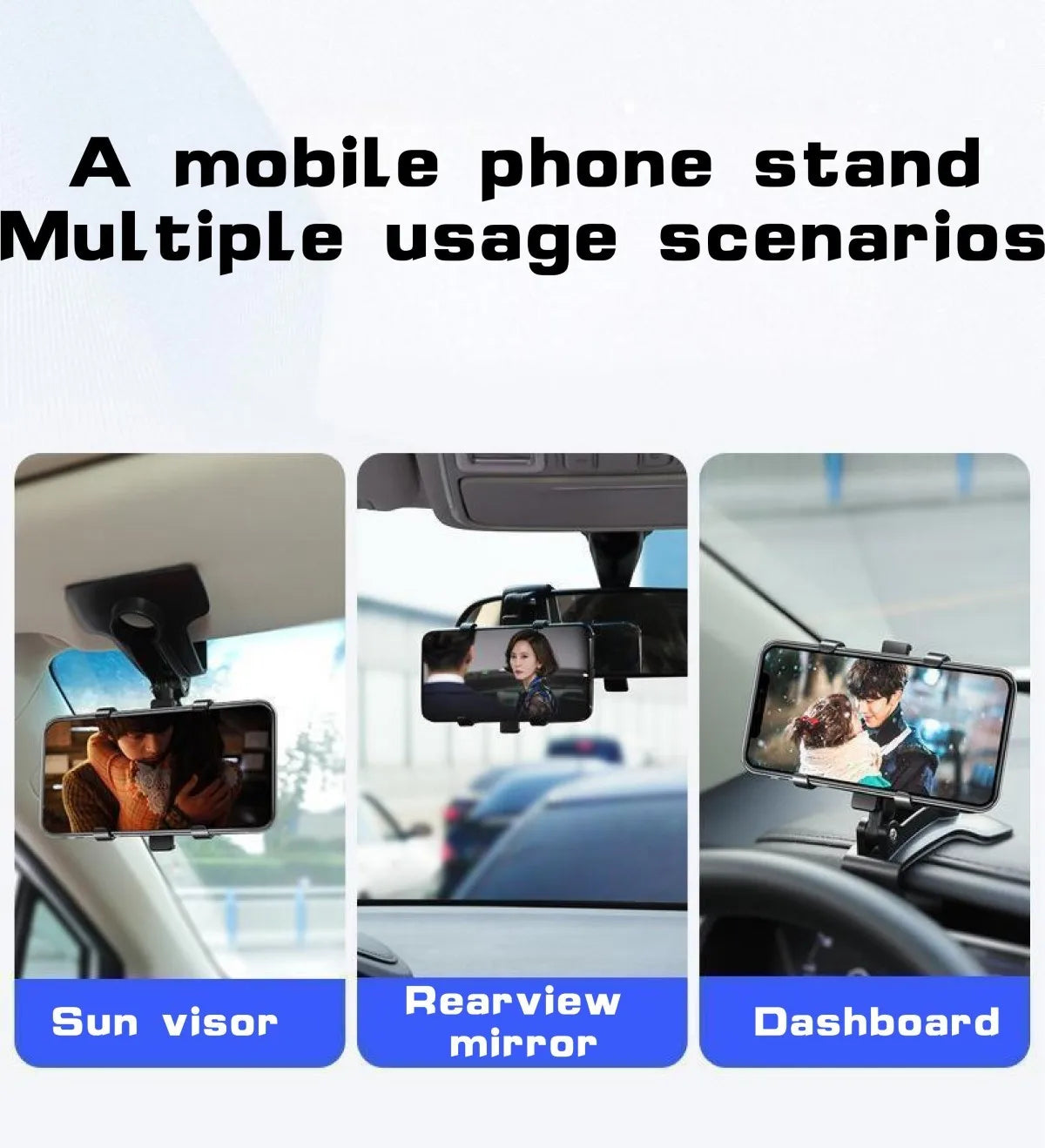 Car mobile phone navigation stand For VW UP! can be installed on the rearview mirror, dashboard and sun visor