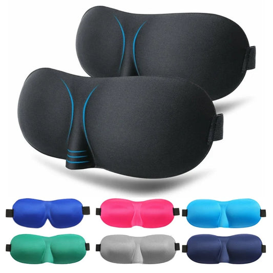 3D Contoured Sleep Mask 100% Light Blocking Eye Mask Ultra-Soft Skin-Friendly Material Breathable Eye Cover For Rest Travel Yoga