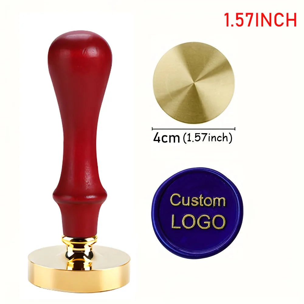 Valentine's Day Wedding Custom Clay Seal Set - 22/25/30/35/40mm Customizable Pottery Design Craft Tool with 1 Handle, Clay Craft