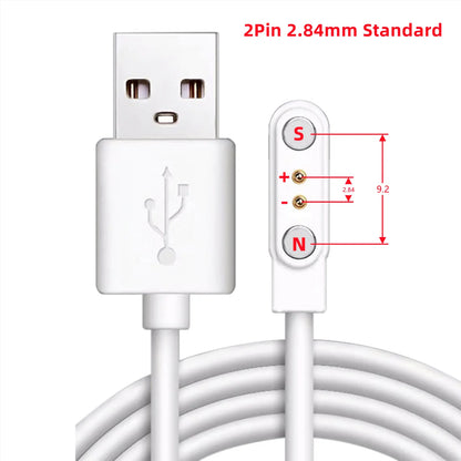 Smart Watch Magnetic USB Dock Charger 2pin 4pin Charging Cable Power Adapter For Kids Smartwatch Juicer Beauty Device Toothbrush