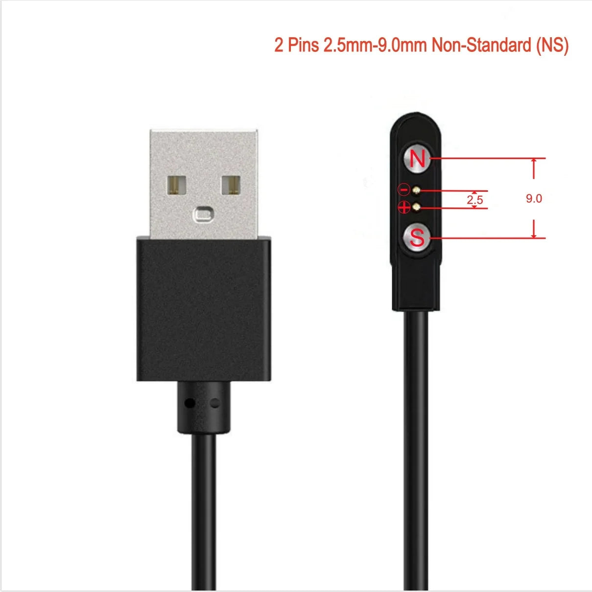 Smart Watch Magnetic USB Dock Charger 2pin 4pin Charging Cable Power Adapter For Kids Smartwatch Juicer Beauty Device Toothbrush